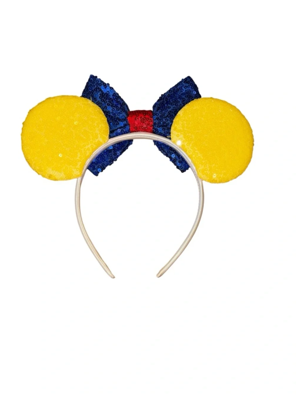 Toy Story inspired Sequin Star Headband Ears in Yellow and Blue